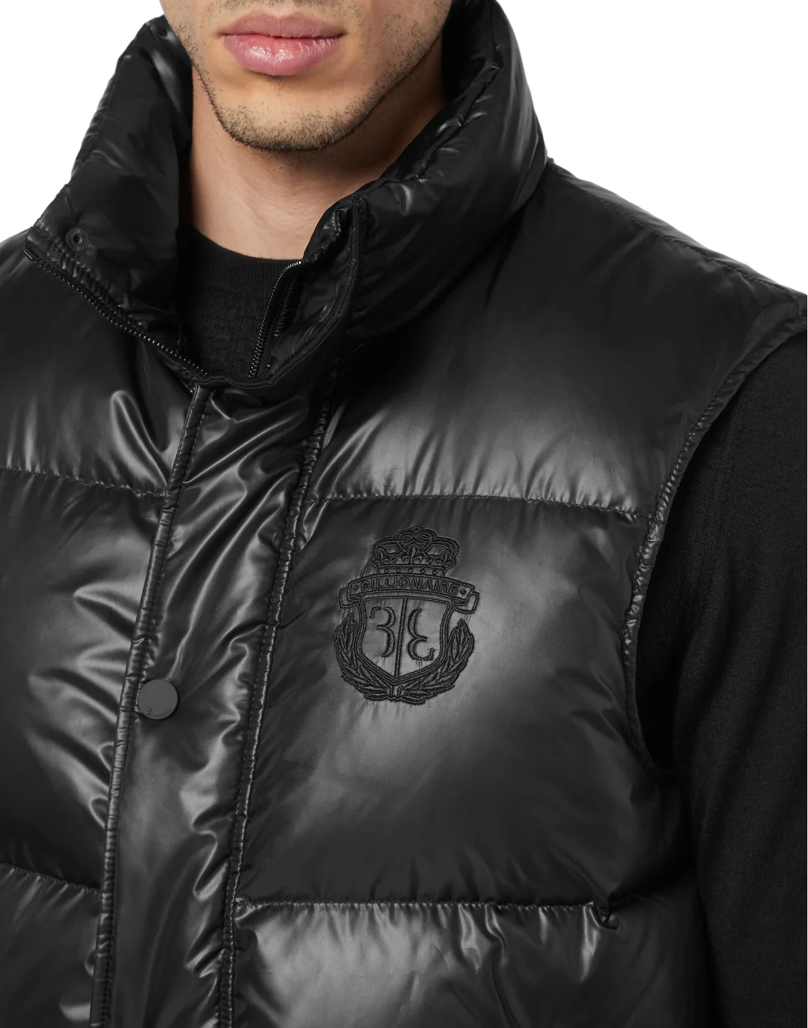 Nylon Puffer Vest, цвет: Черный