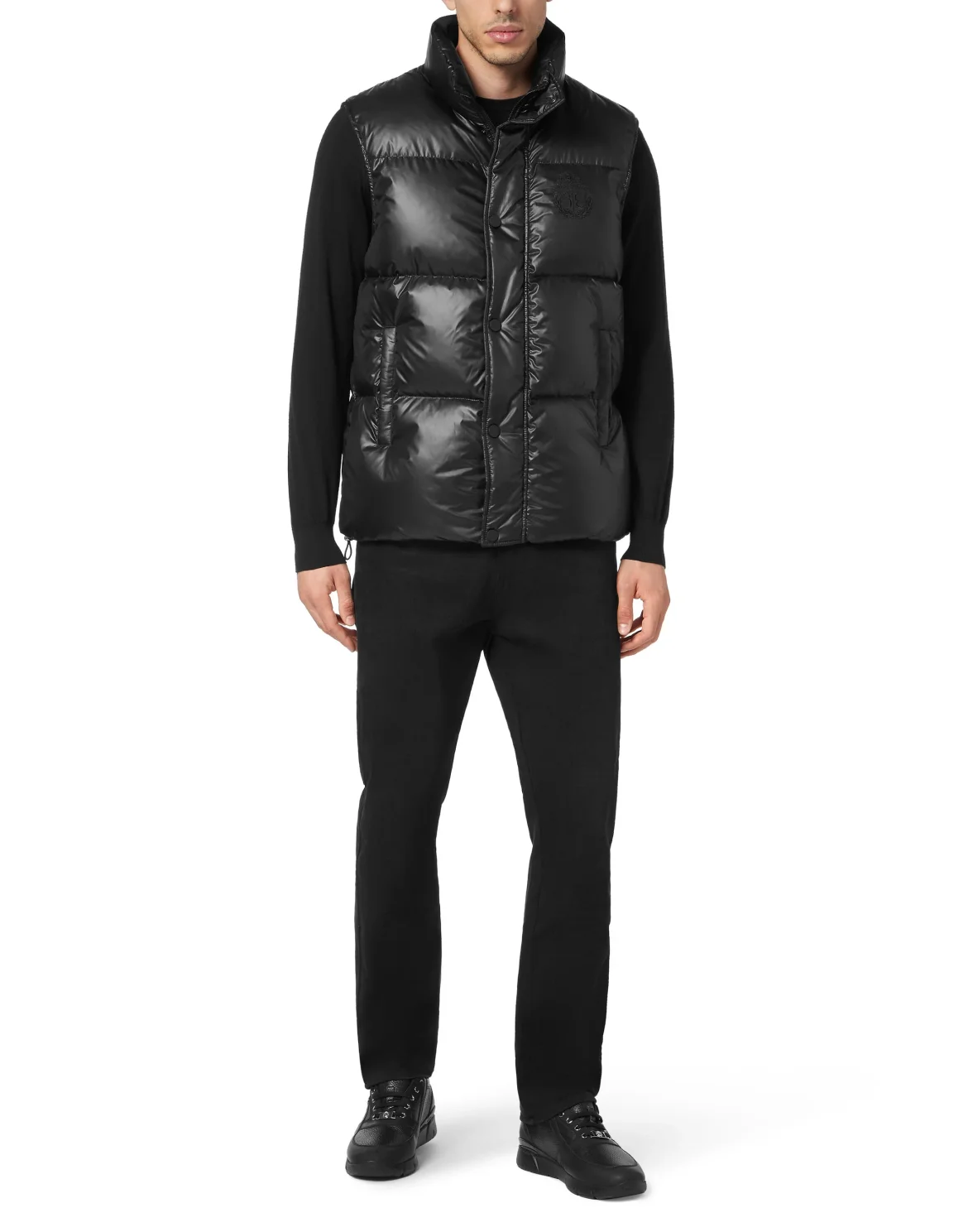 Nylon Puffer Vest, цвет: Черный