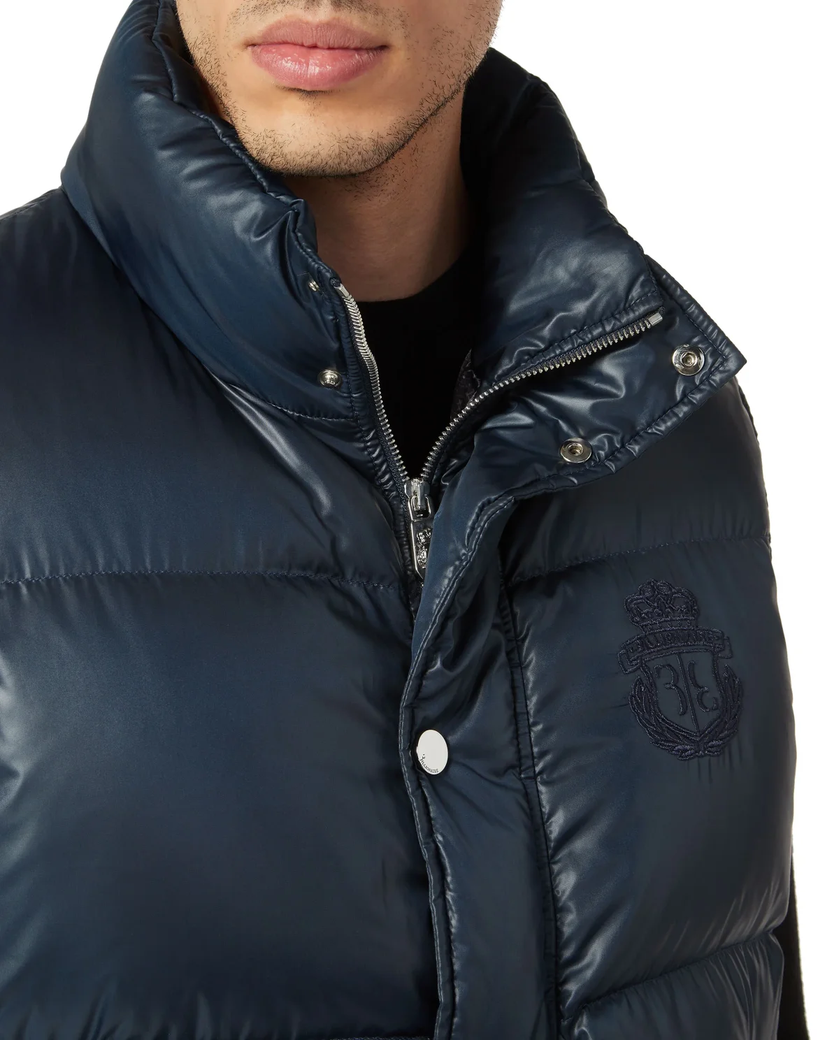 Nylon Puffer Vest, цвет: Синий