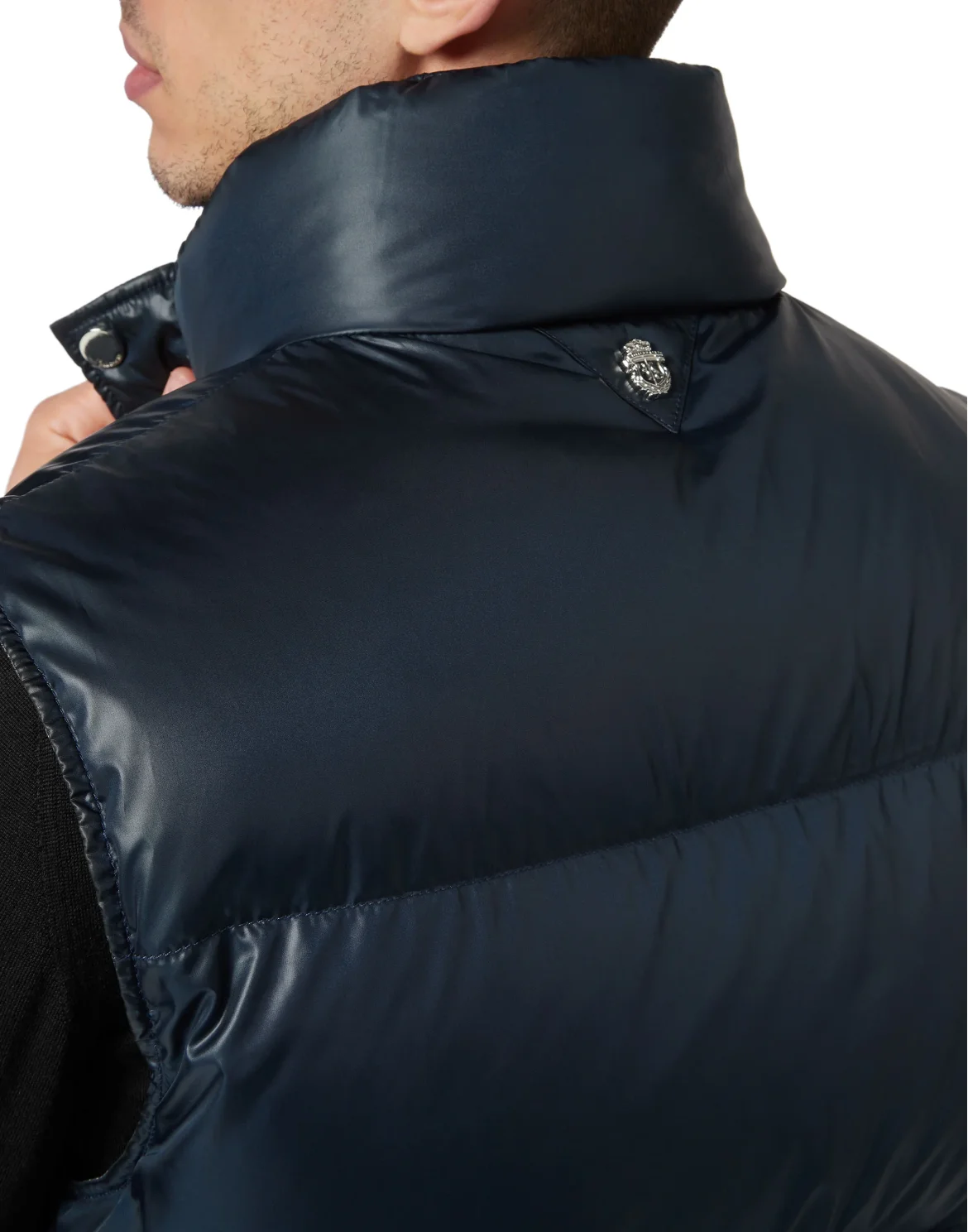 Nylon Puffer Vest, цвет: Синий