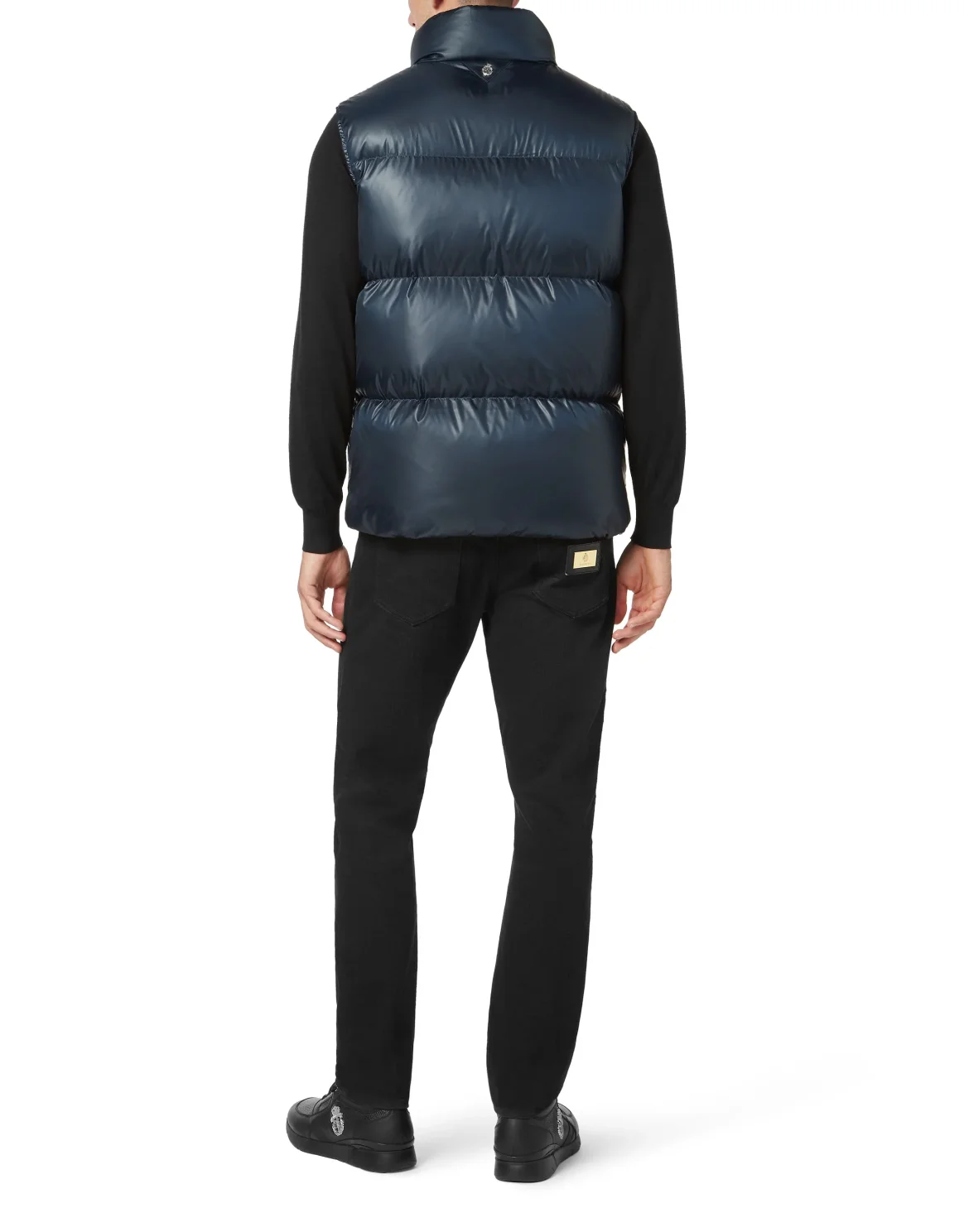 Nylon Puffer Vest, цвет: Синий