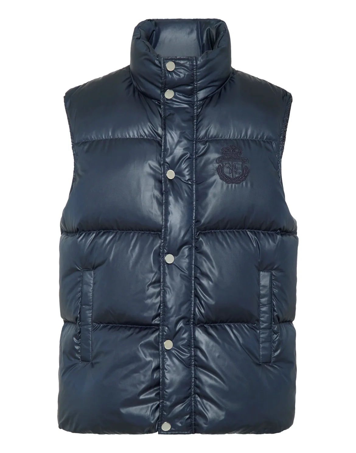 Nylon Puffer Vest, цвет: Синий