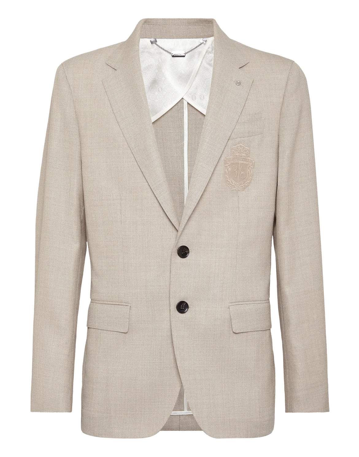 Wool Silk Linen Blazer, цвет: Бежевый