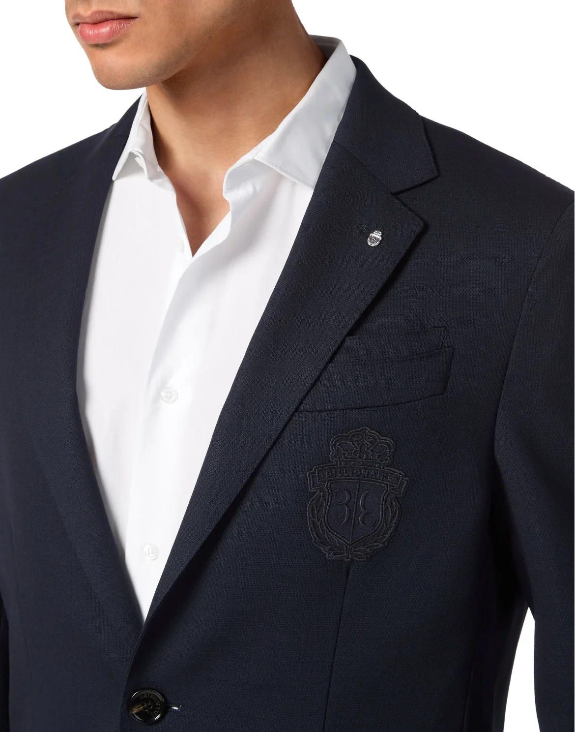 Wool Silk Linen Blazer, цвет: Синий