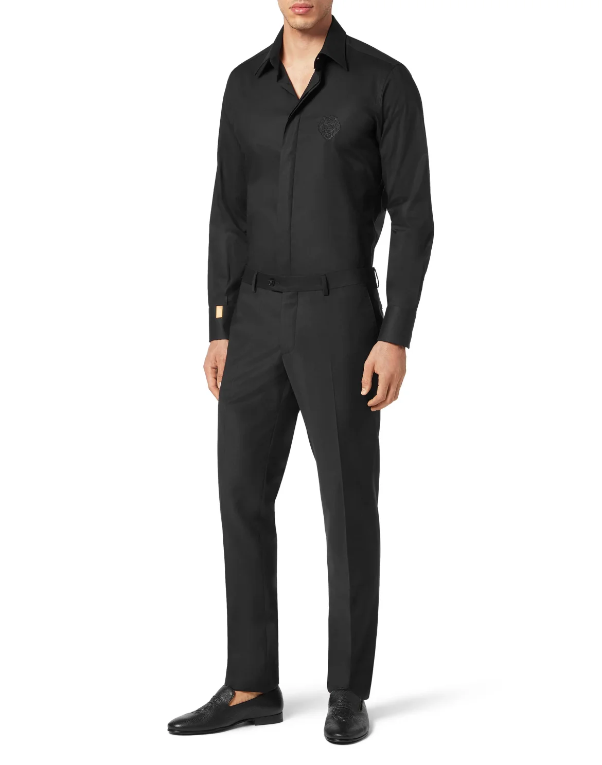 Shirt Slim Fit, цвет: Черный