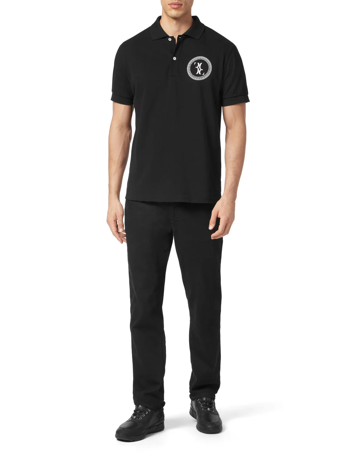 Piquet Polo Shirt, цвет: Черный