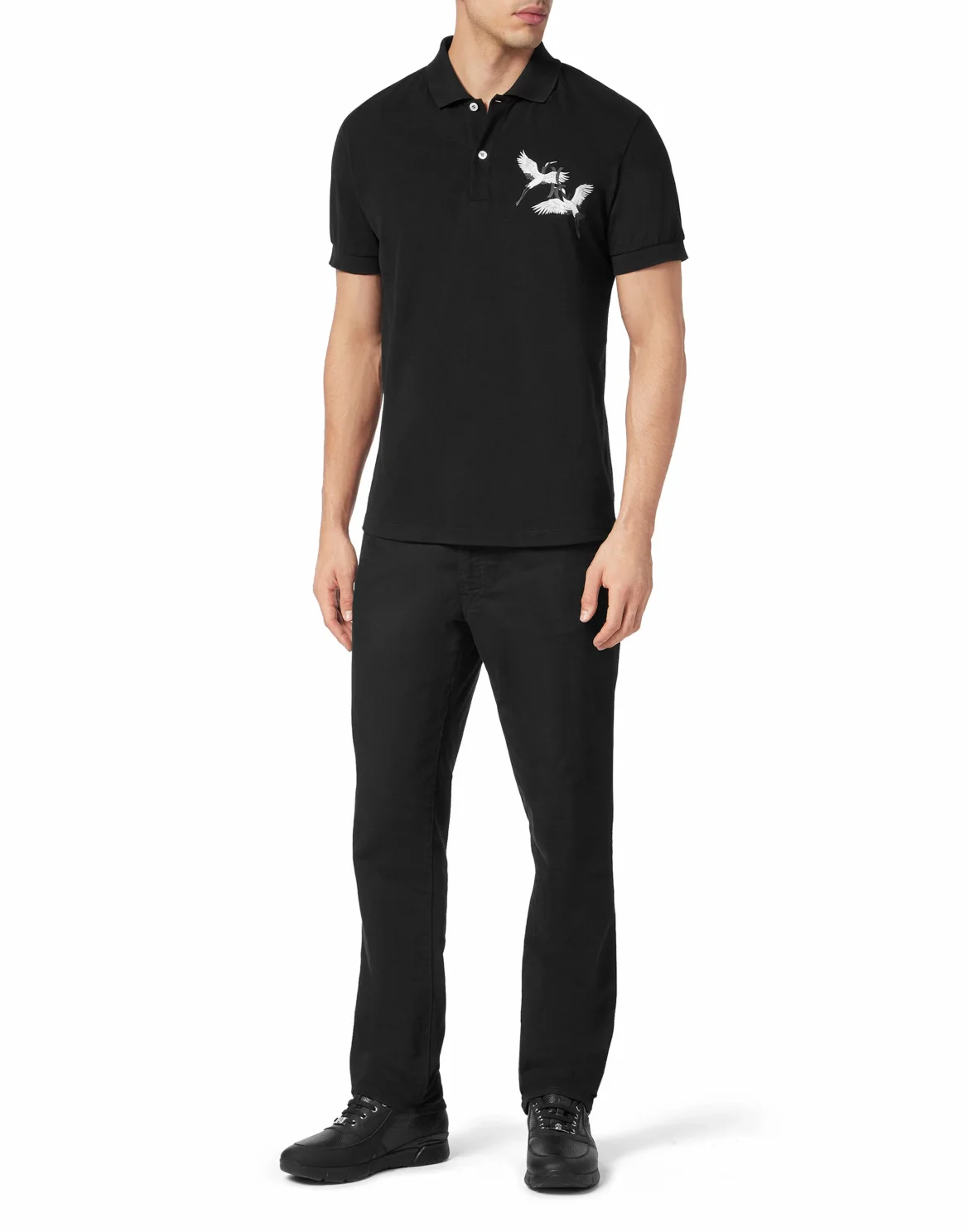 Piquet Polo Shirt, цвет: Черный