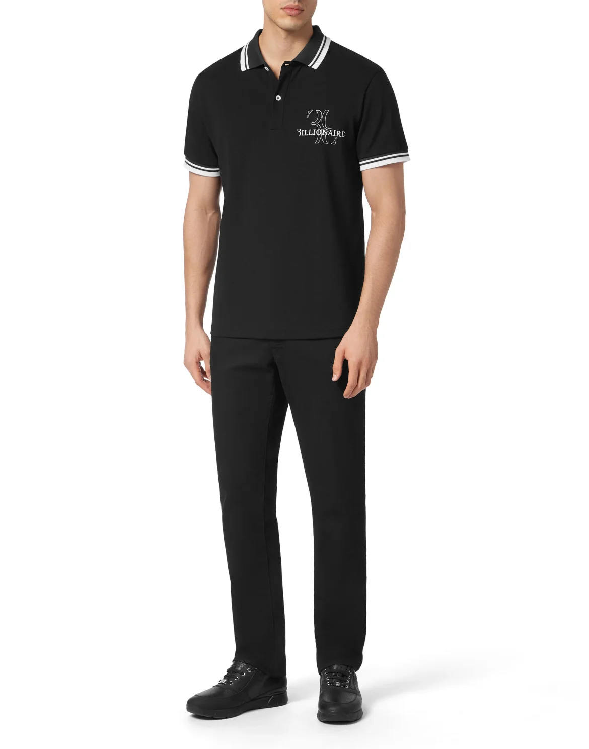 Piquet Polo shirt SS, цвет: Черный