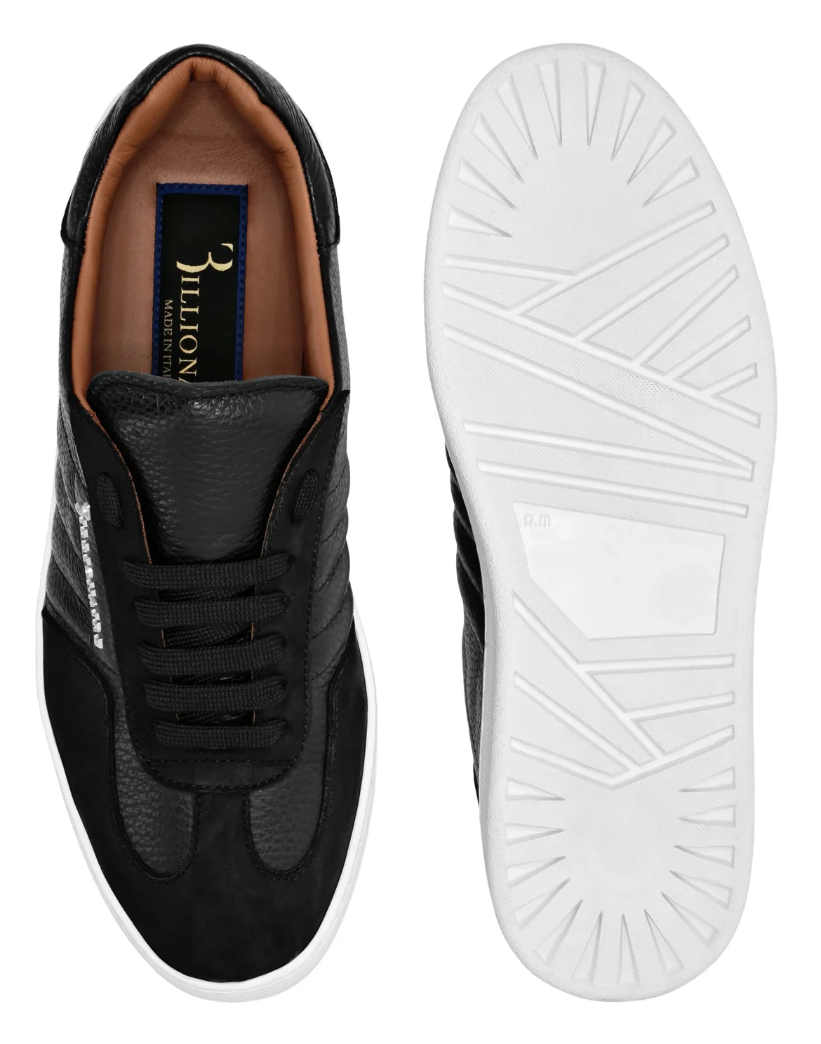 Nabuk Lo-Top Sneakers, цвет: Черный