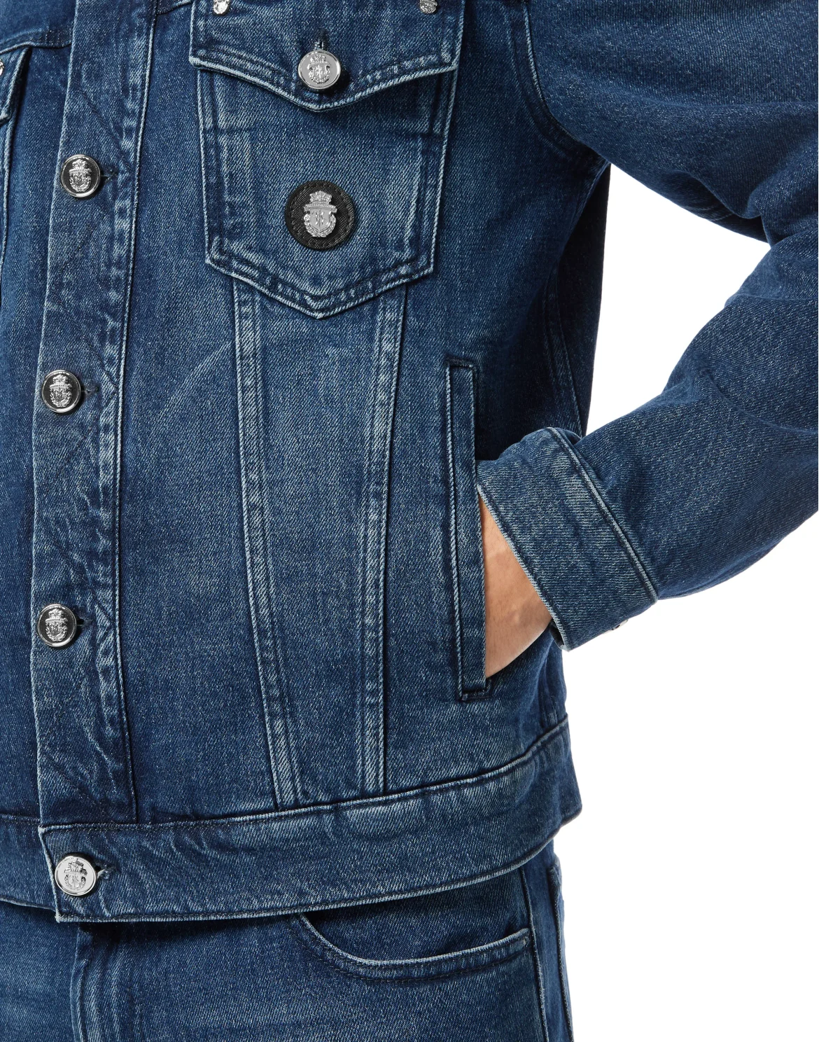 Denim Jacket LS, цвет: Синий