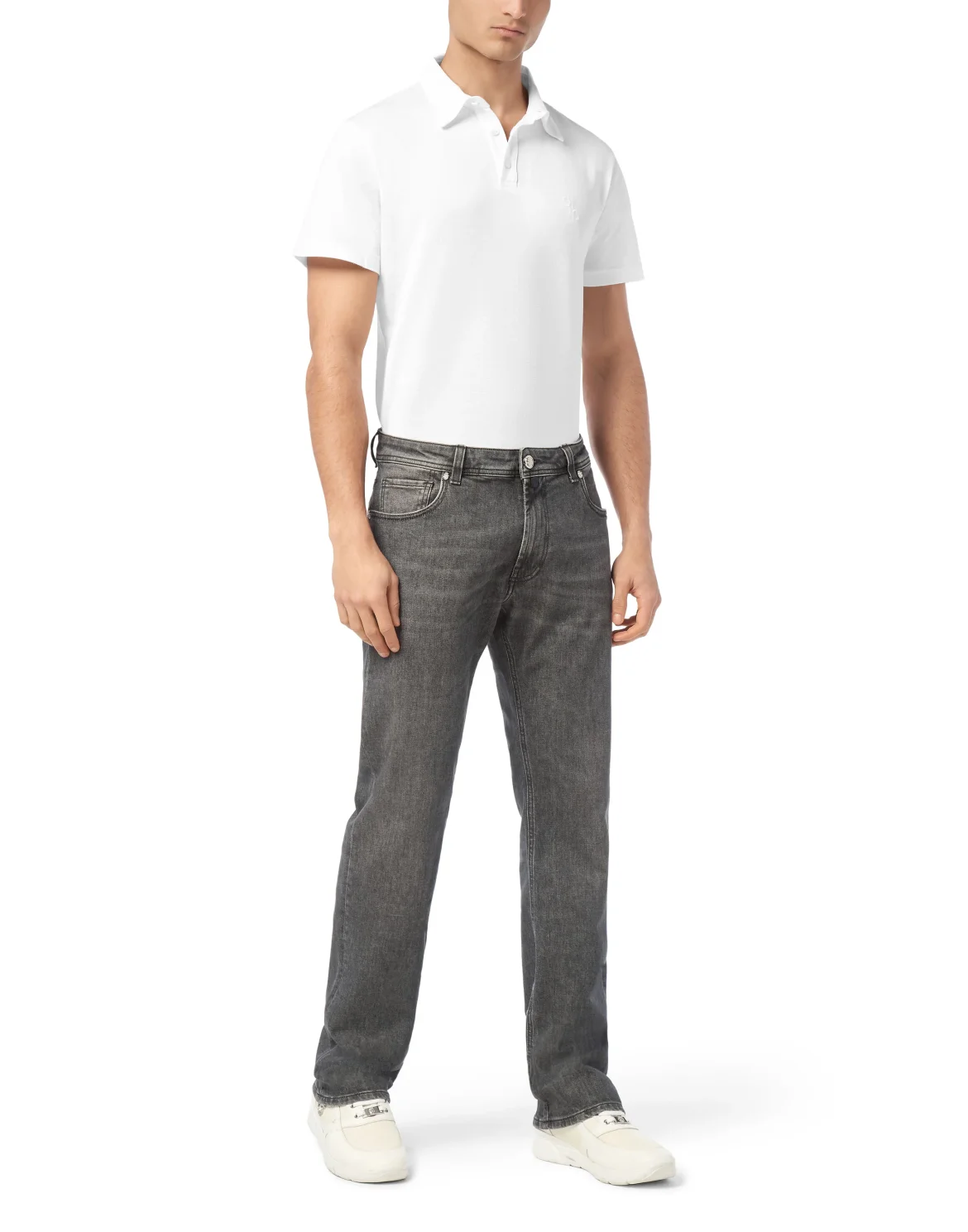 Denim Regular Fit Trousers, цвет: Синий