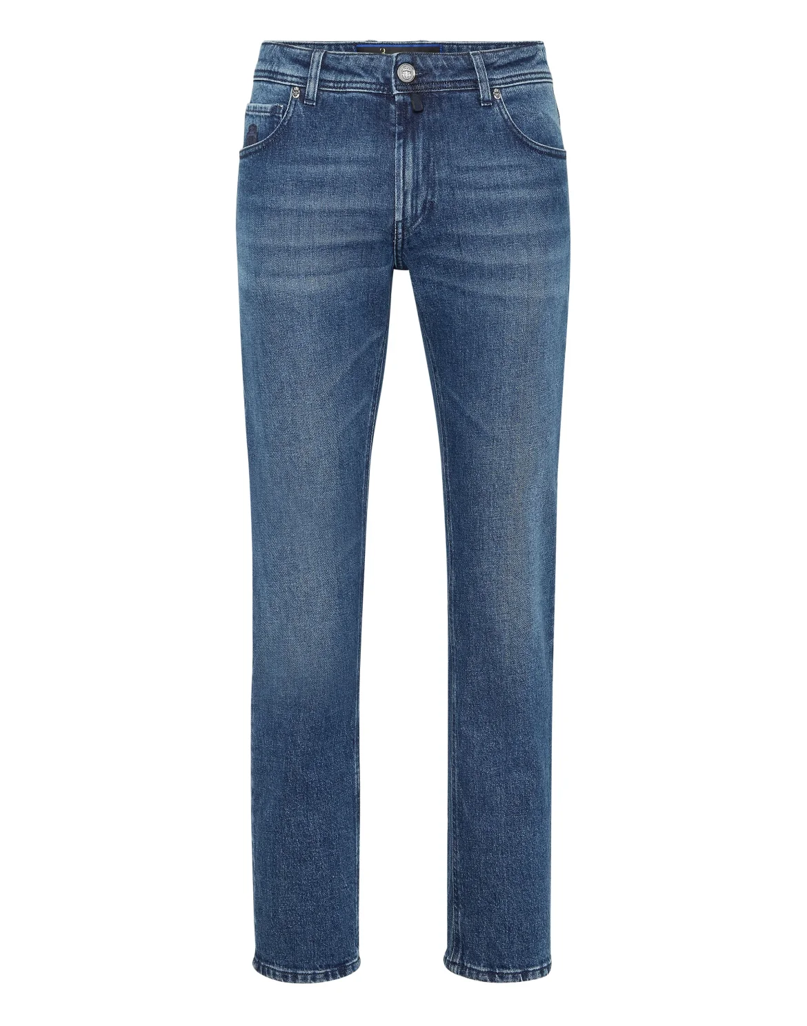 Denim Super Straight Cut Trousers, цвет: Синий
