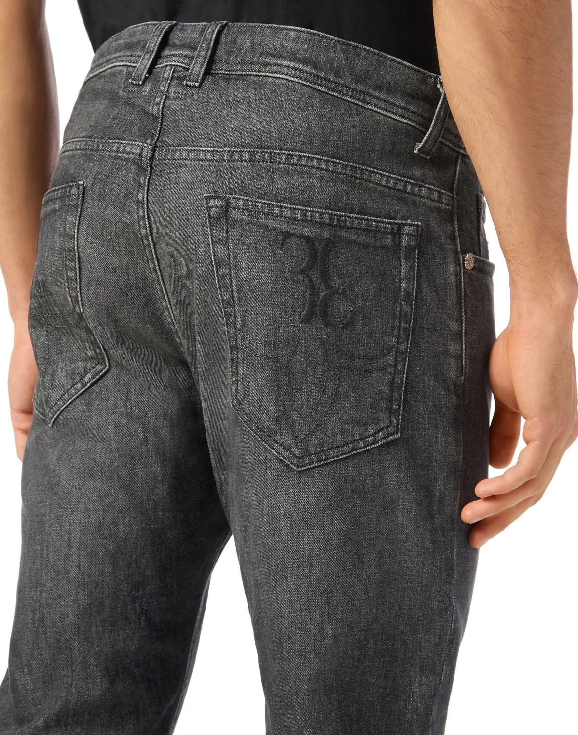 Denim Super Straight Cut Trousers, цвет: Синий