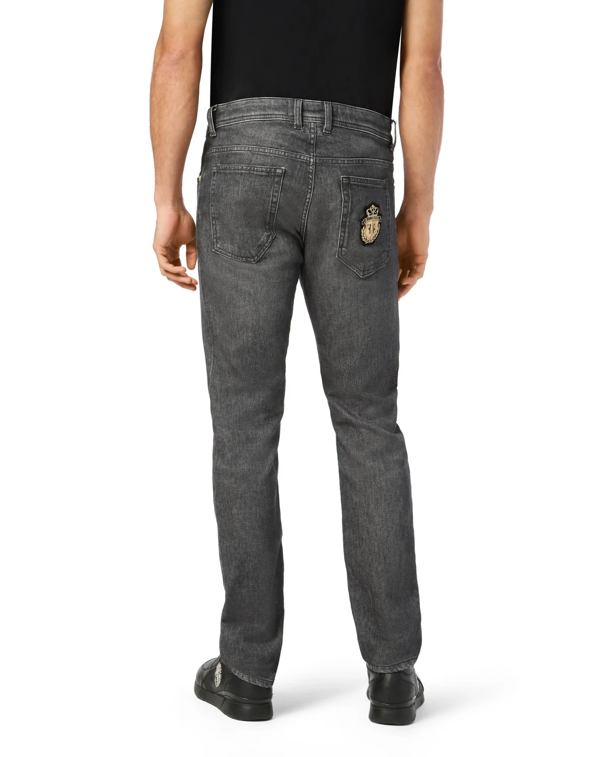 Denim Super Straight Cut Trousers, цвет: Синий