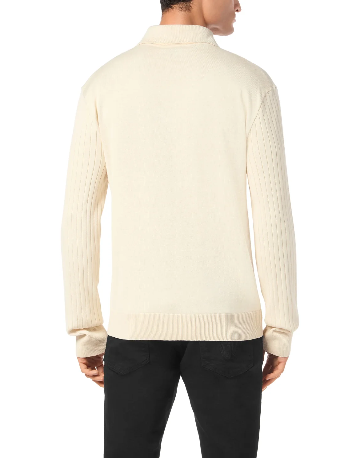 Knitted Pullover Polo-Neck LS, цвет: Бежевый