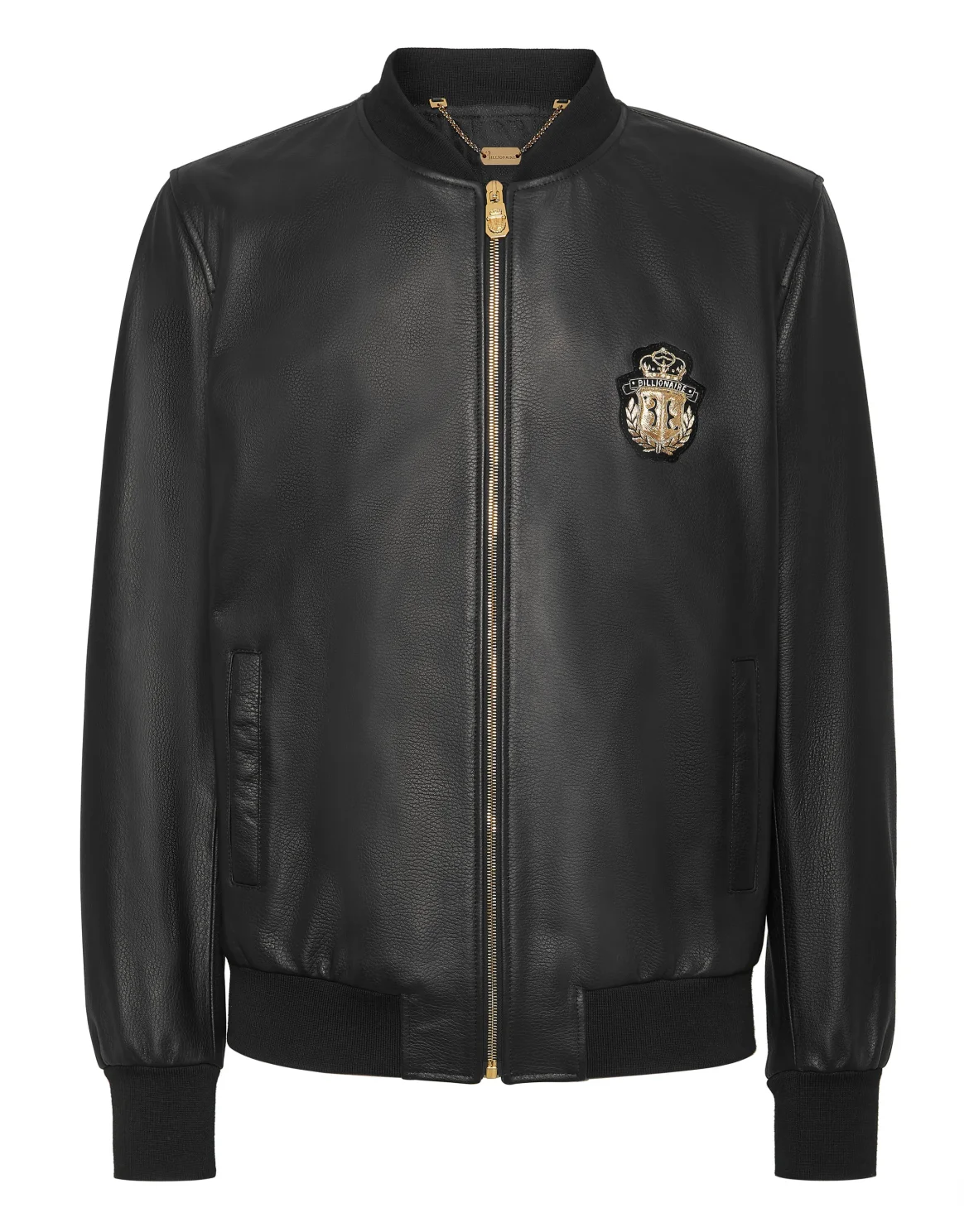 Nappa Leather Bomber LS, цвет: Черный