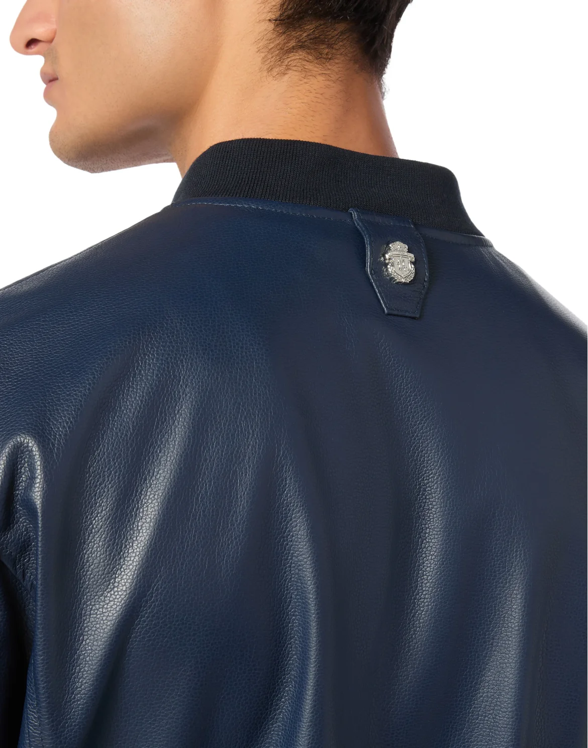 Nappa Leather Bomber LS, цвет: Синий