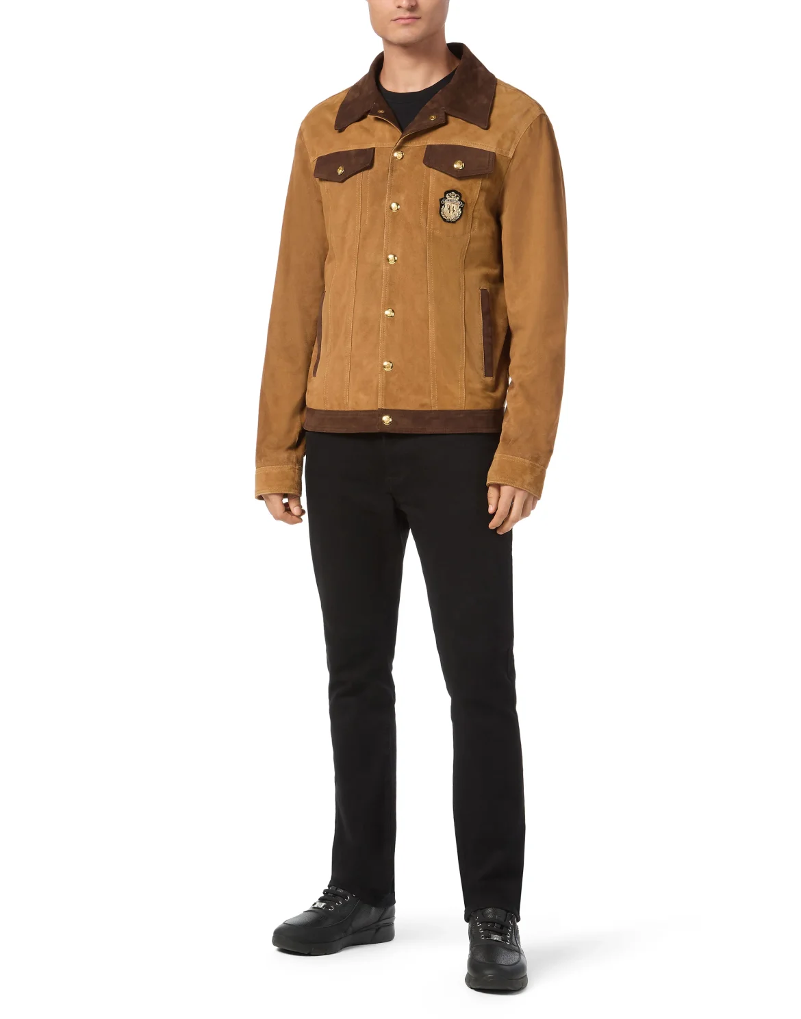 Suede Jacket LS, цвет: Коричневый