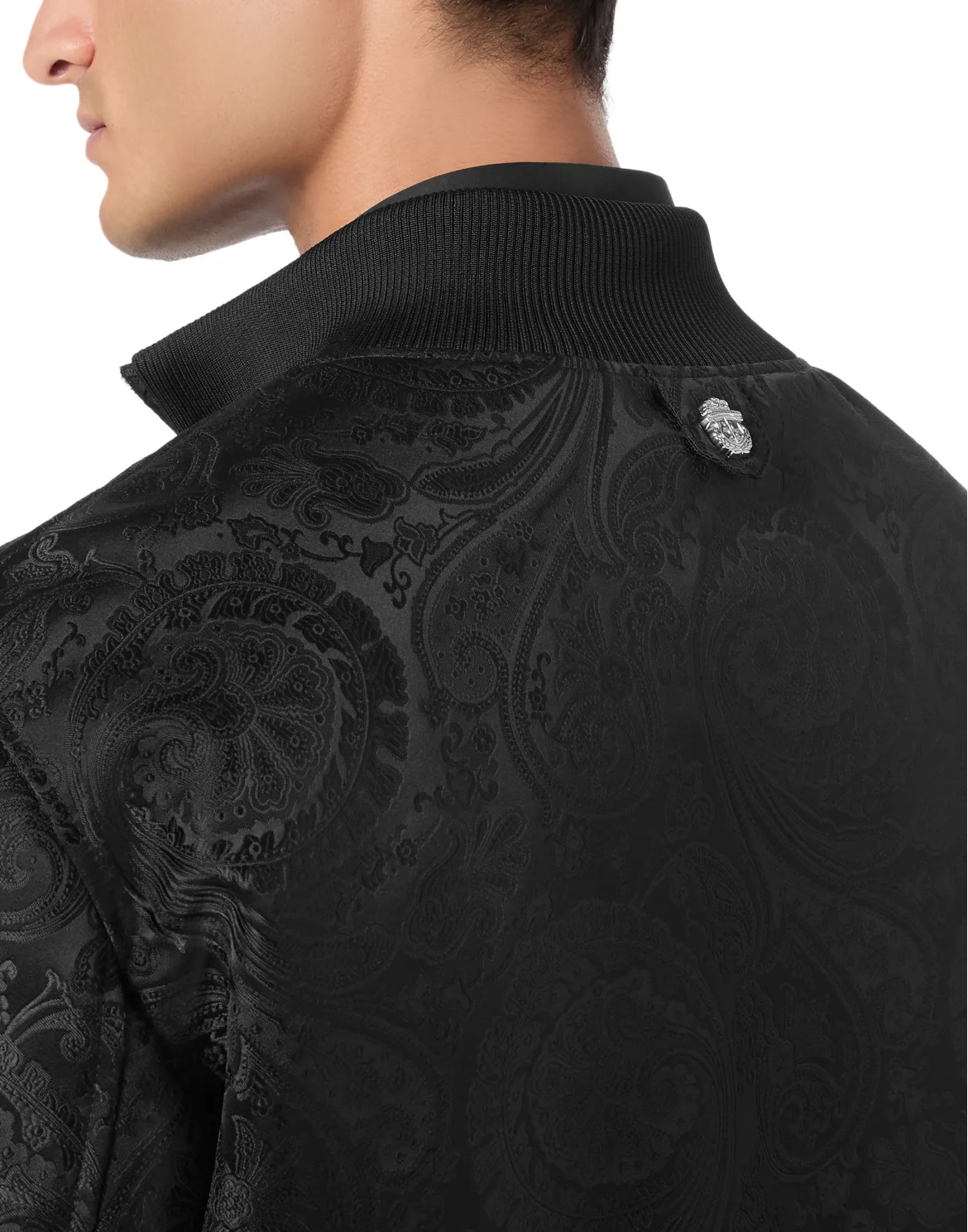 Jacquard Bomber LS, цвет: Черный