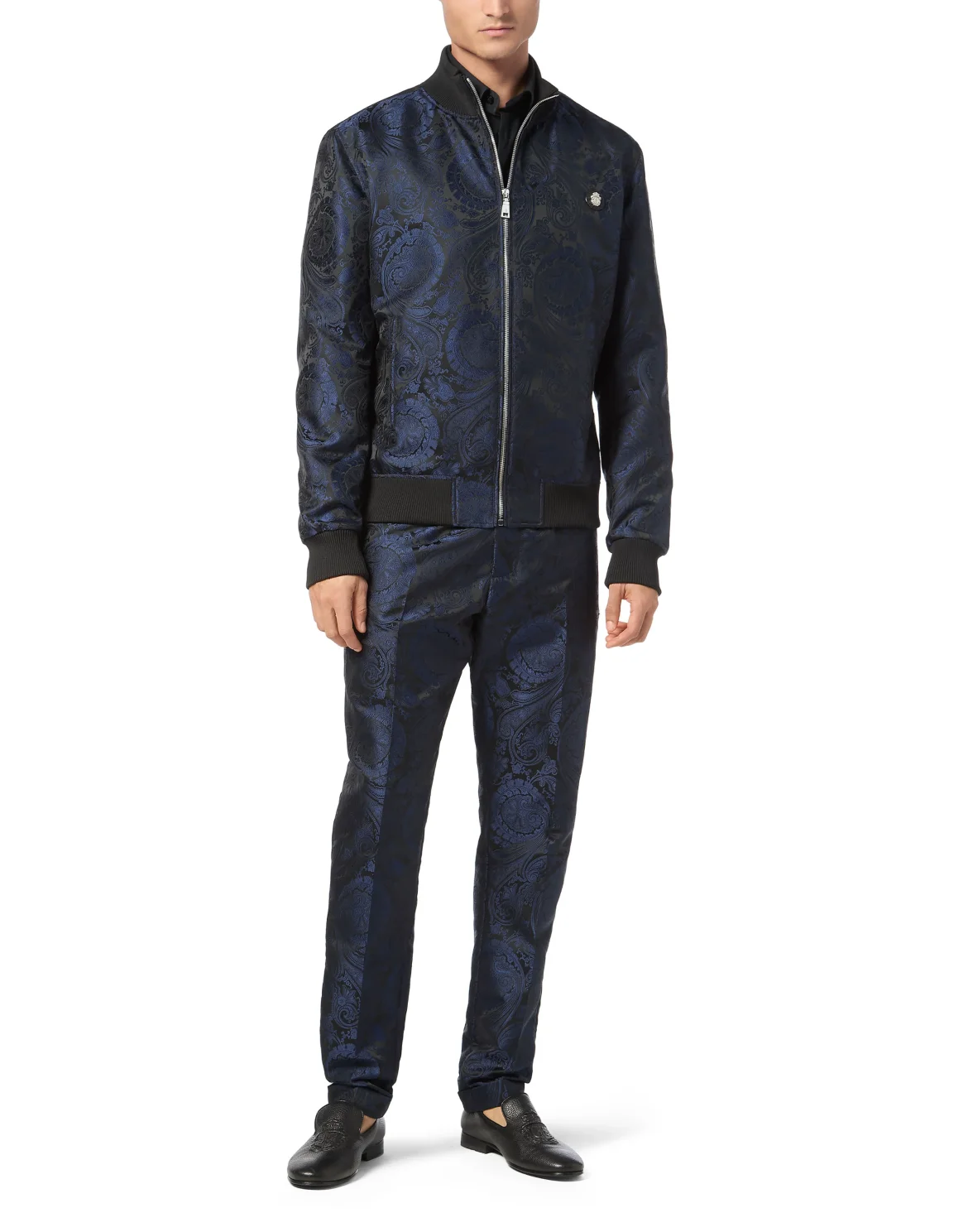 Jacquard Bomber LS, цвет: Синий