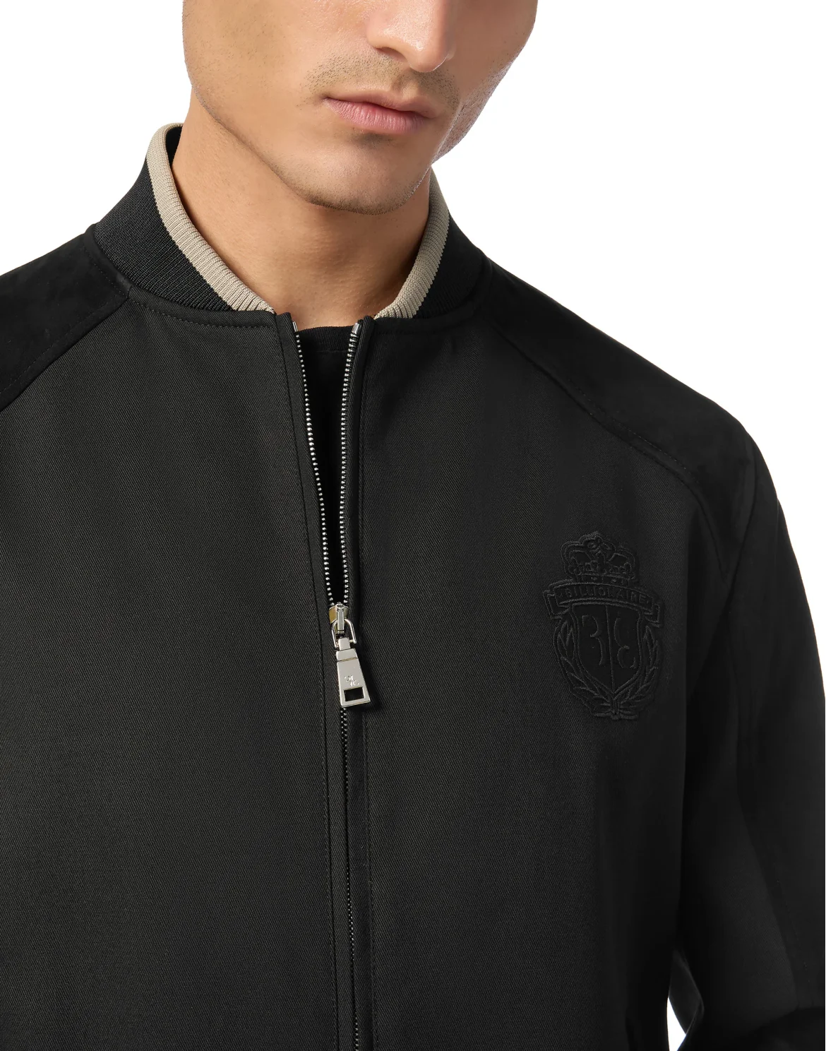 Cotton/Suede Jacket LS, цвет: Черный