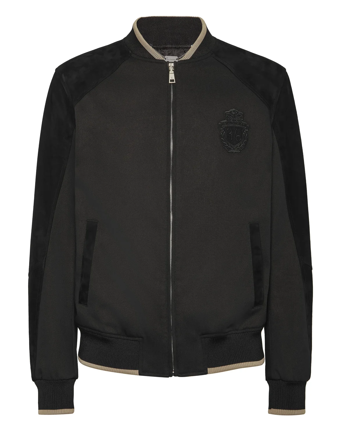 Cotton/Suede Jacket LS, цвет: Черный