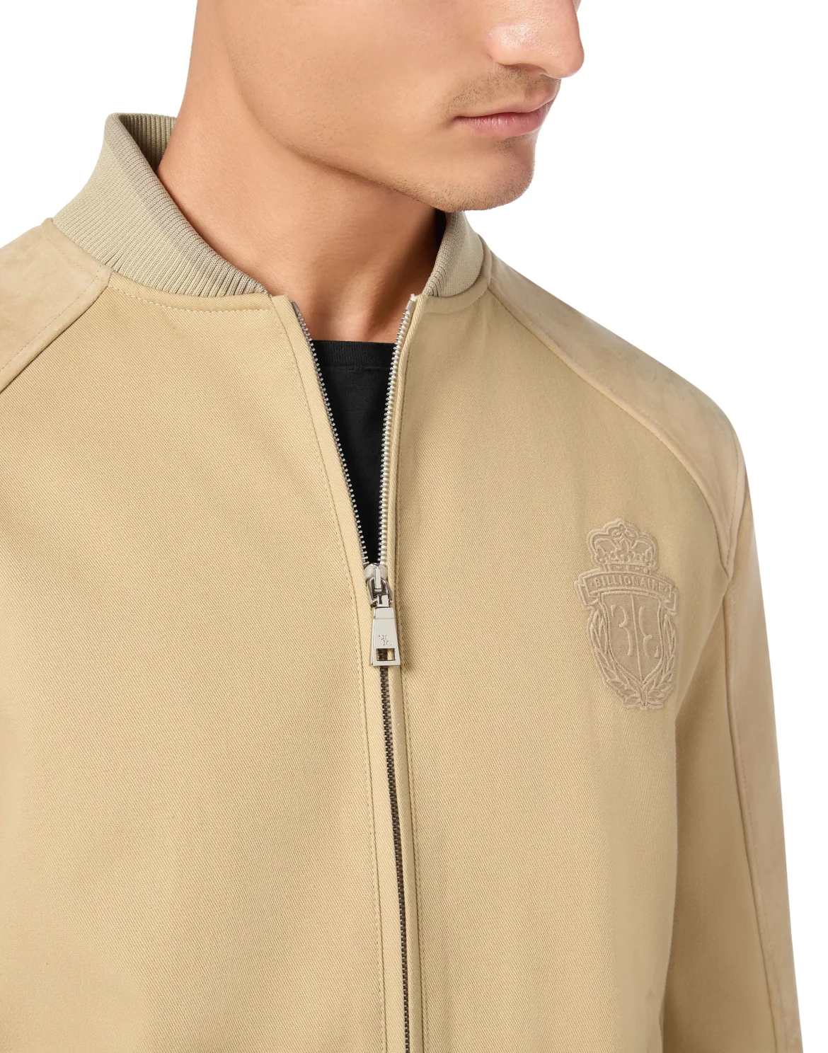 Cotton/Suede Jacket LS, цвет: Бежевый