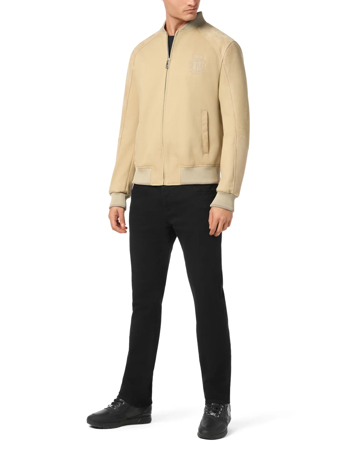 Cotton/Suede Jacket LS, цвет: Бежевый