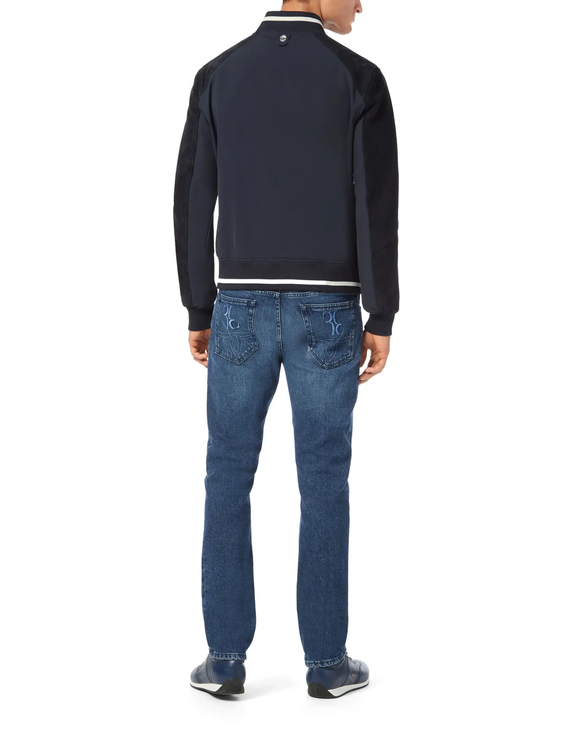 Cotton/Suede Jacket LS, цвет: Синий