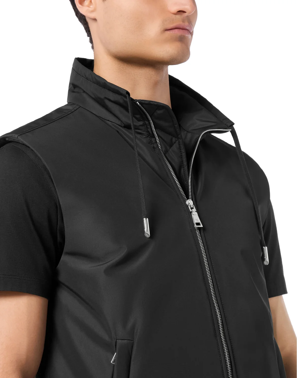 Nylon Short Vest, цвет: Черный