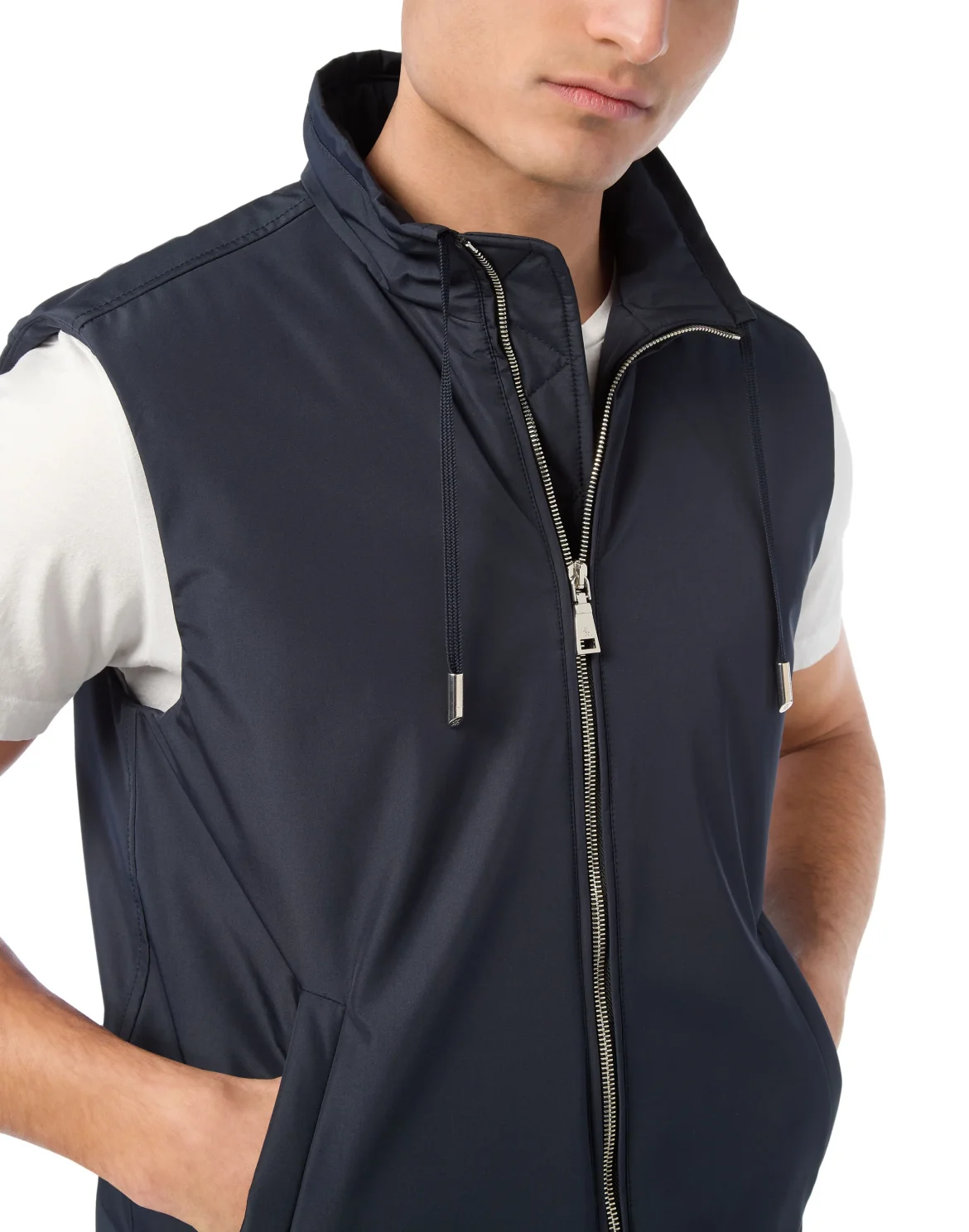 Nylon Short Vest, цвет: Синий