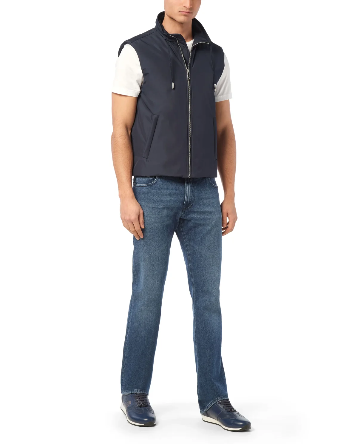 Nylon Short Vest, цвет: Синий