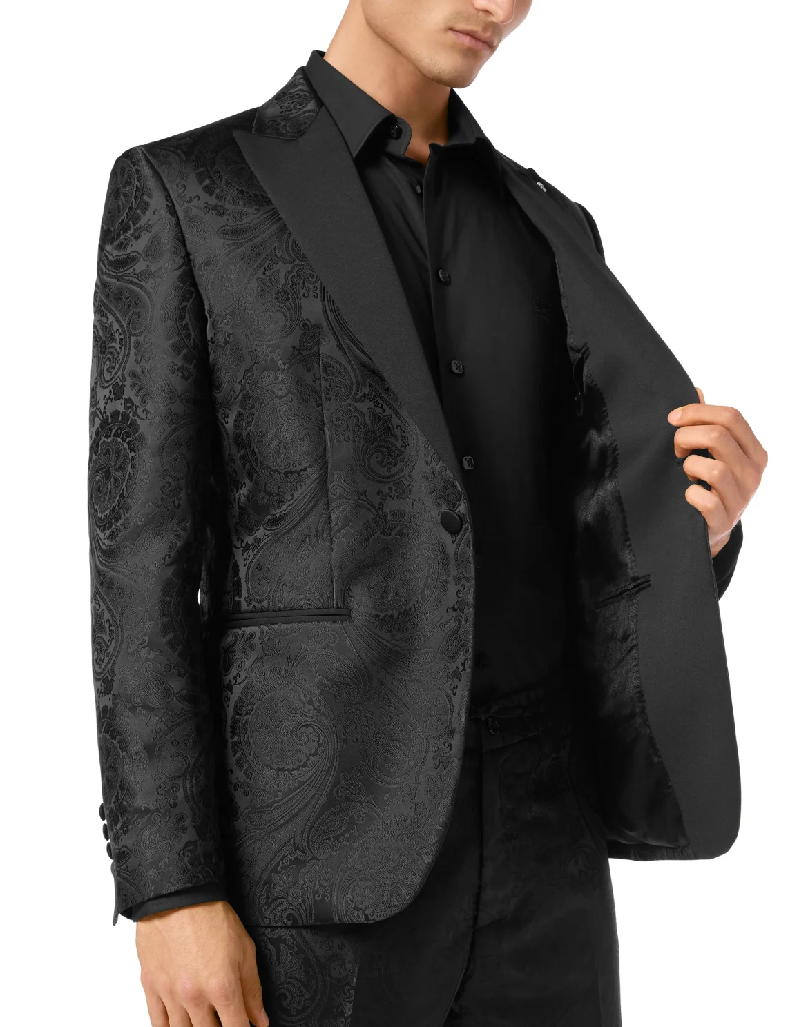 Jacquard Blazer LS, цвет: Черный
