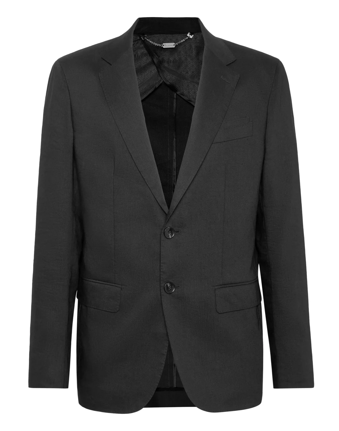 Linen Blazer LS, цвет: Черный