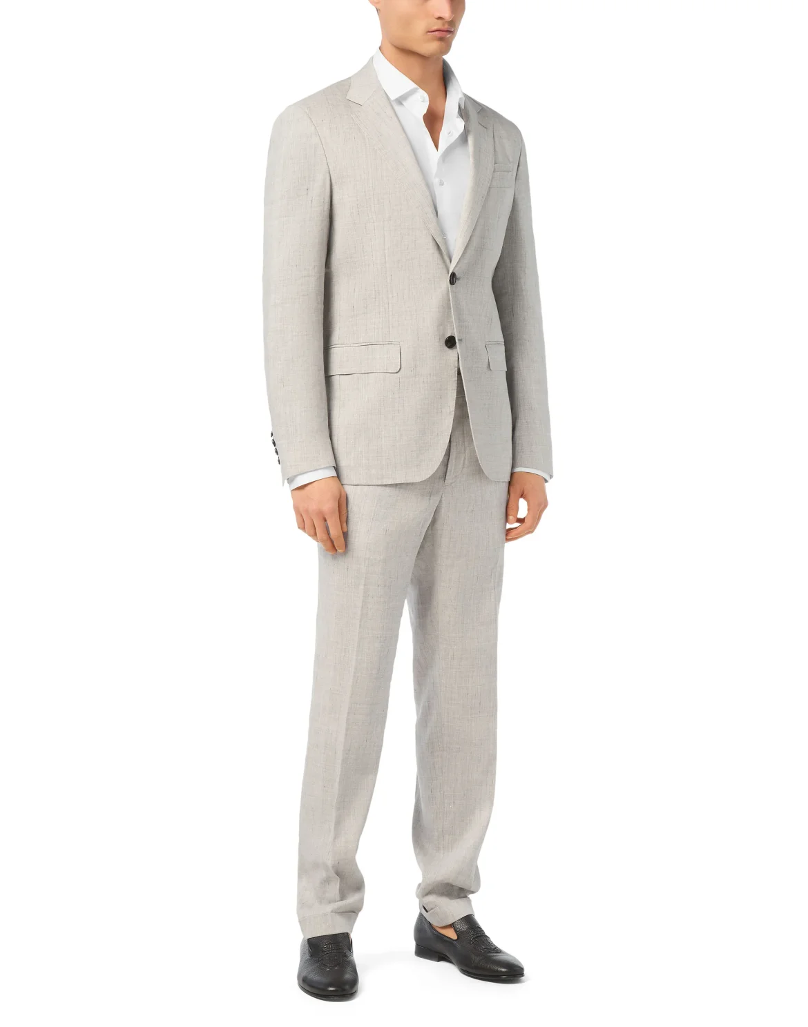 Linen Blazer LS, цвет: Серый