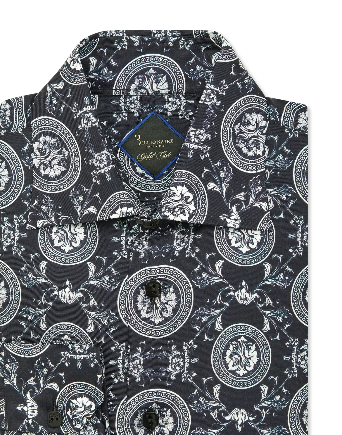 Silk Shirt Gold Cut LS, цвет: Черный