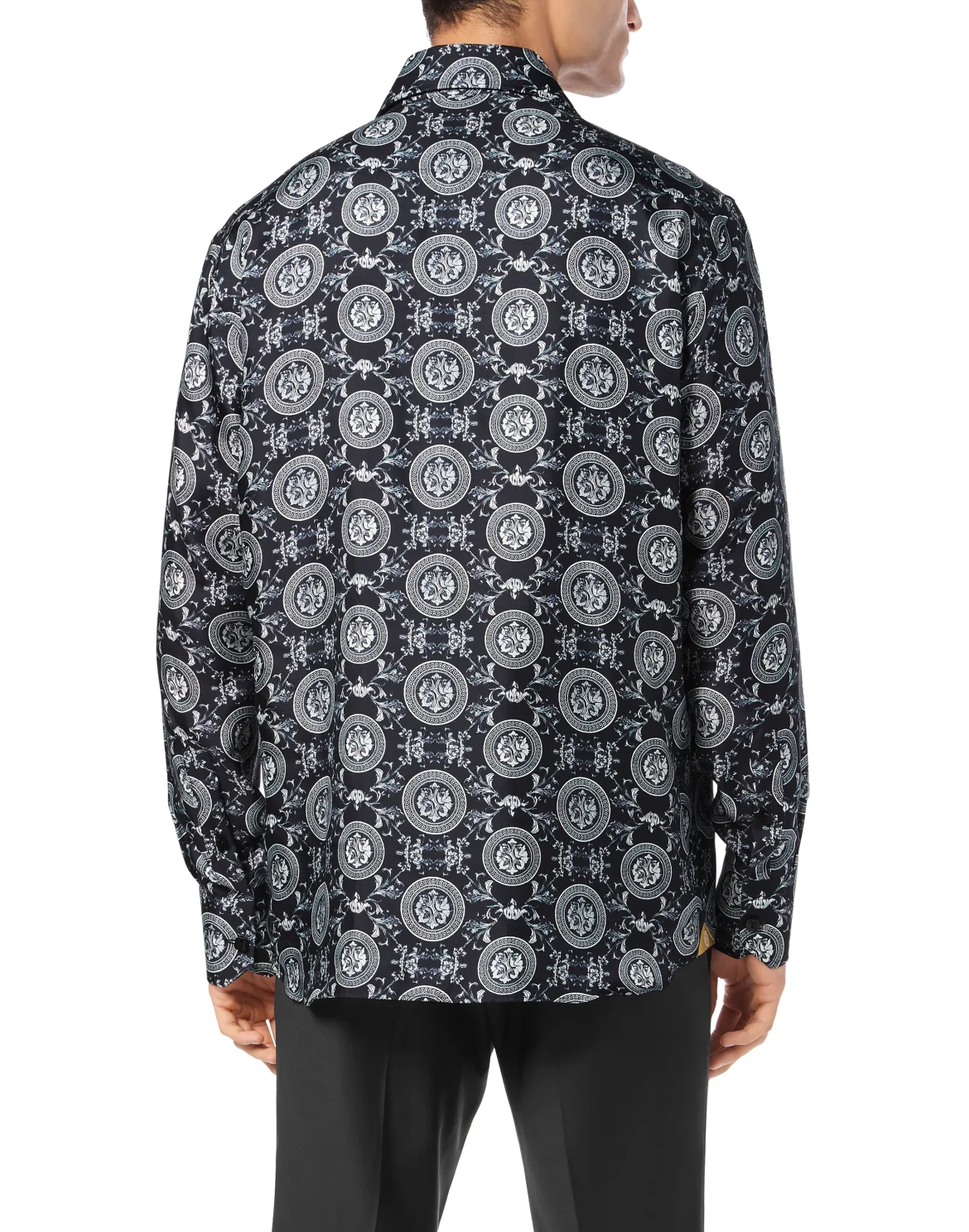 Silk Shirt Gold Cut LS, цвет: Черный