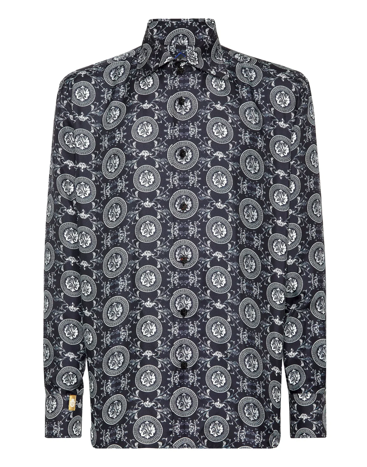 Silk Shirt Gold Cut LS, цвет: Черный