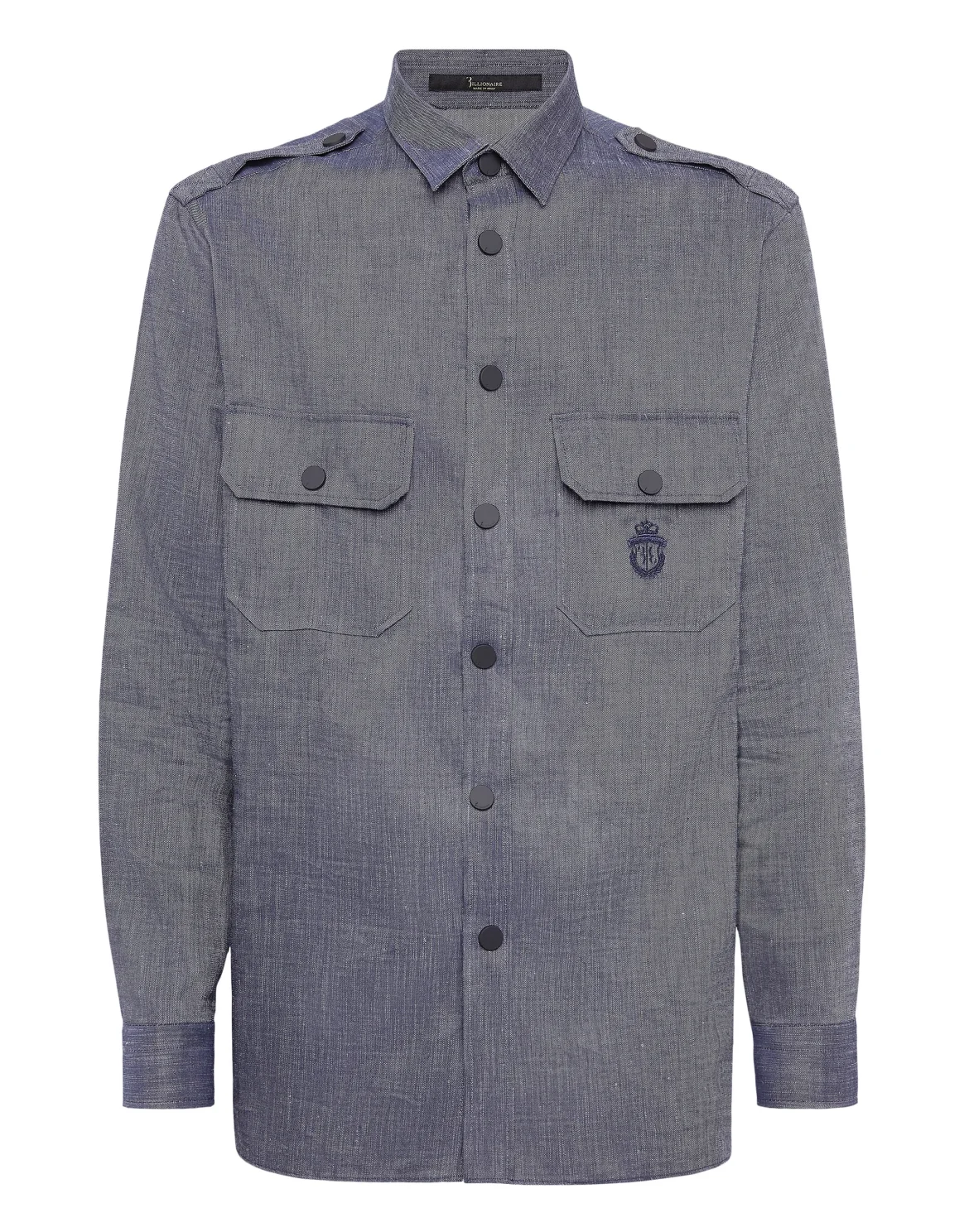 Pinstripe Overshirt LS, цвет: Синий