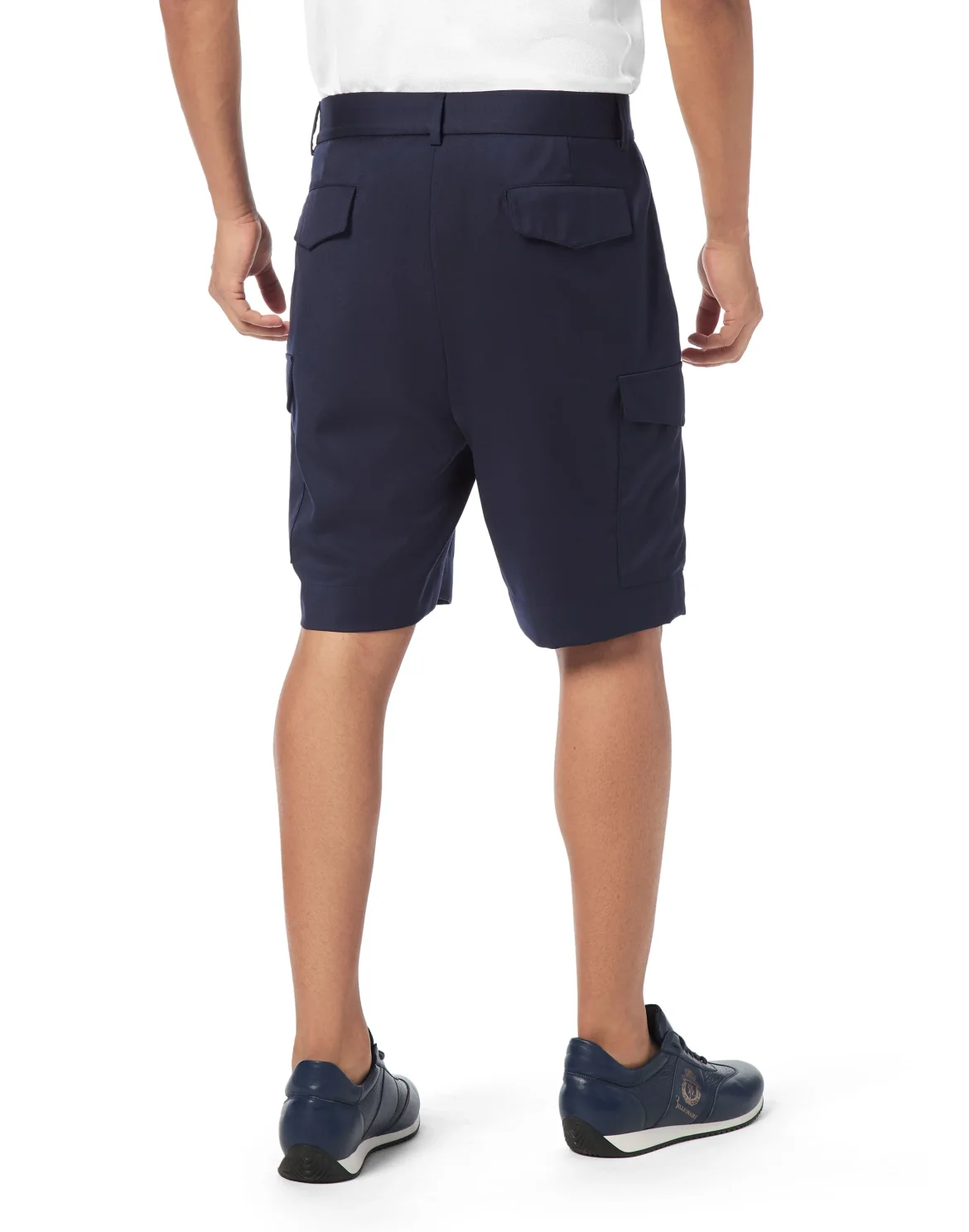 Linen Cargo Shorts, цвет: Синий