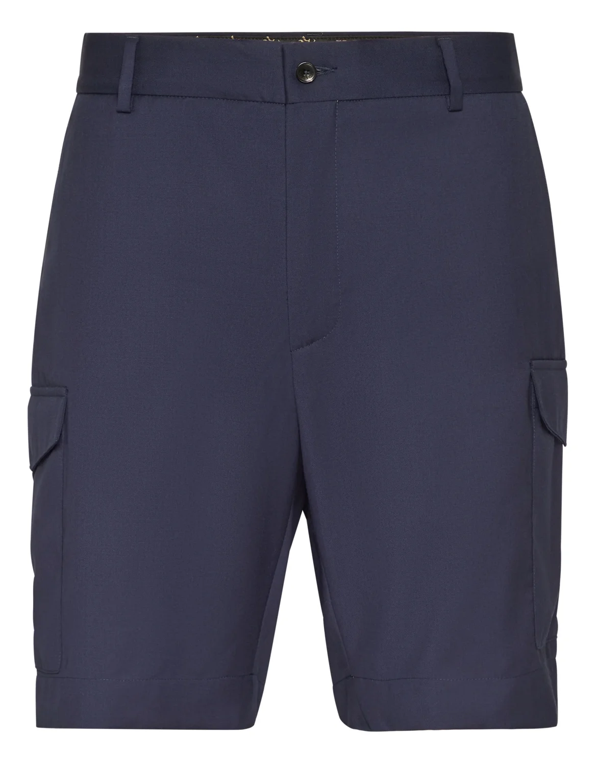Linen Cargo Shorts, цвет: Синий
