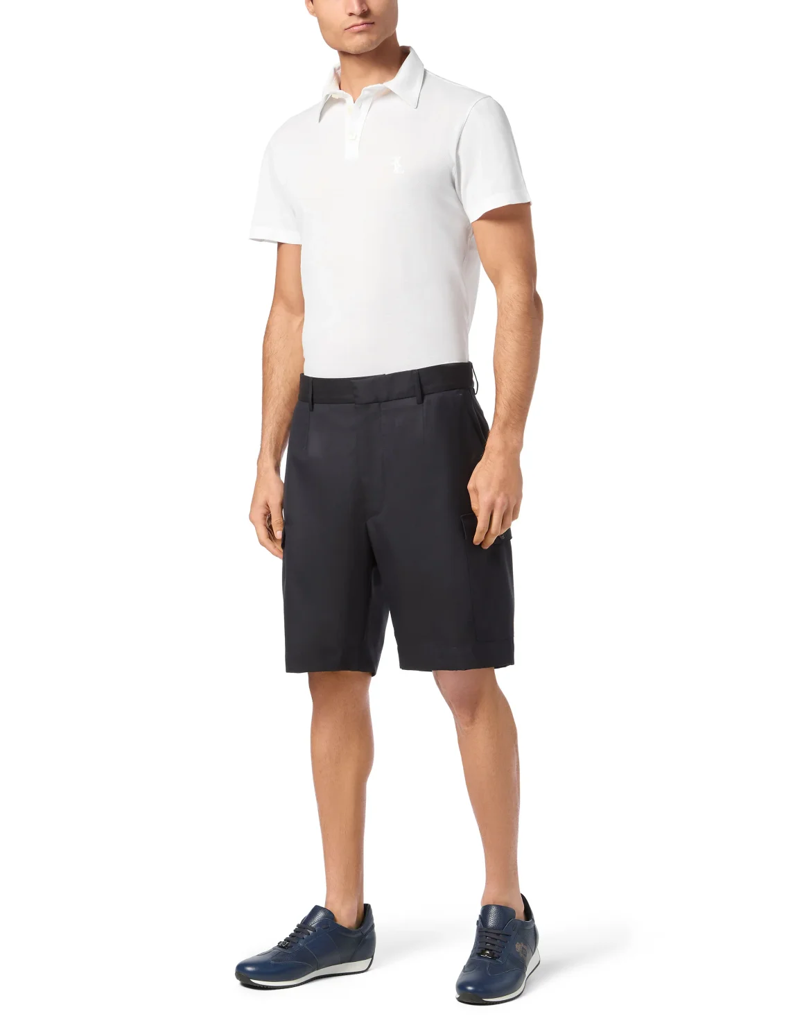 Wool Cargo Shorts, цвет: Синий