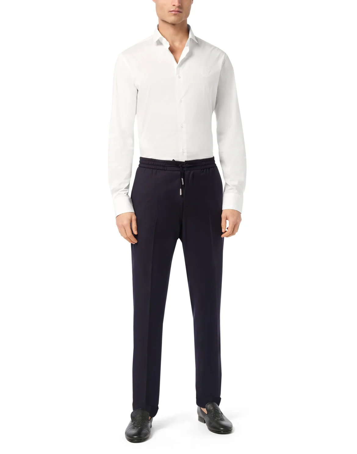 Wool Trousers Chinos Fit, цвет: Синий