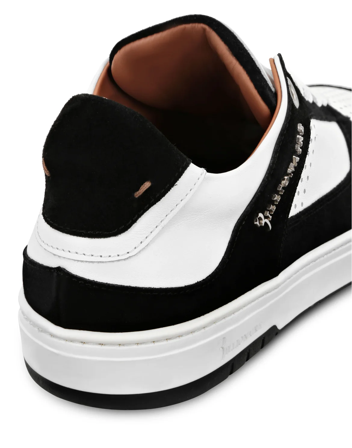 Nappa/Suede Lo-Top Sneakers, цвет: Белый