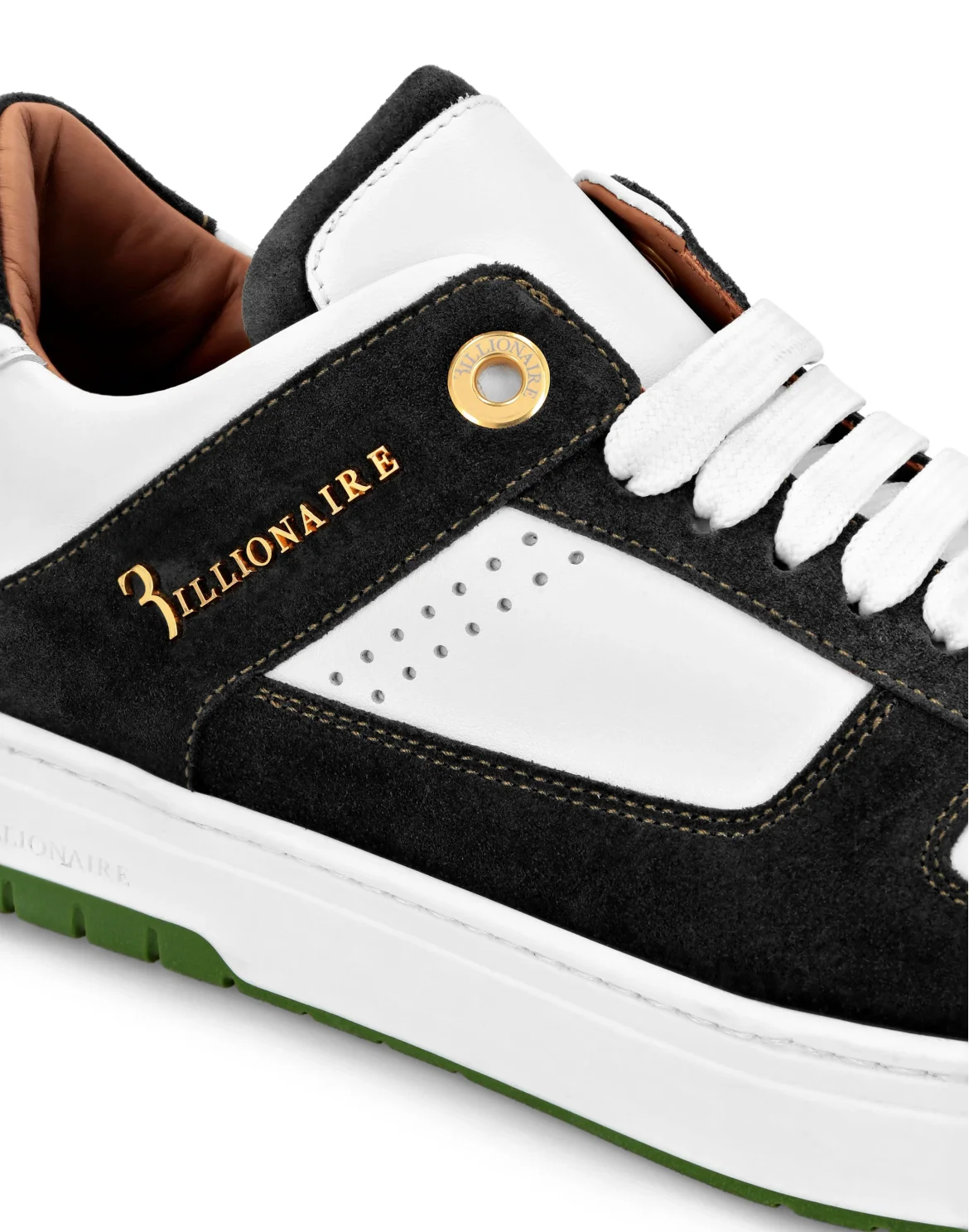 Nappa/Suede Lo-Top Sneakers, цвет: Белый