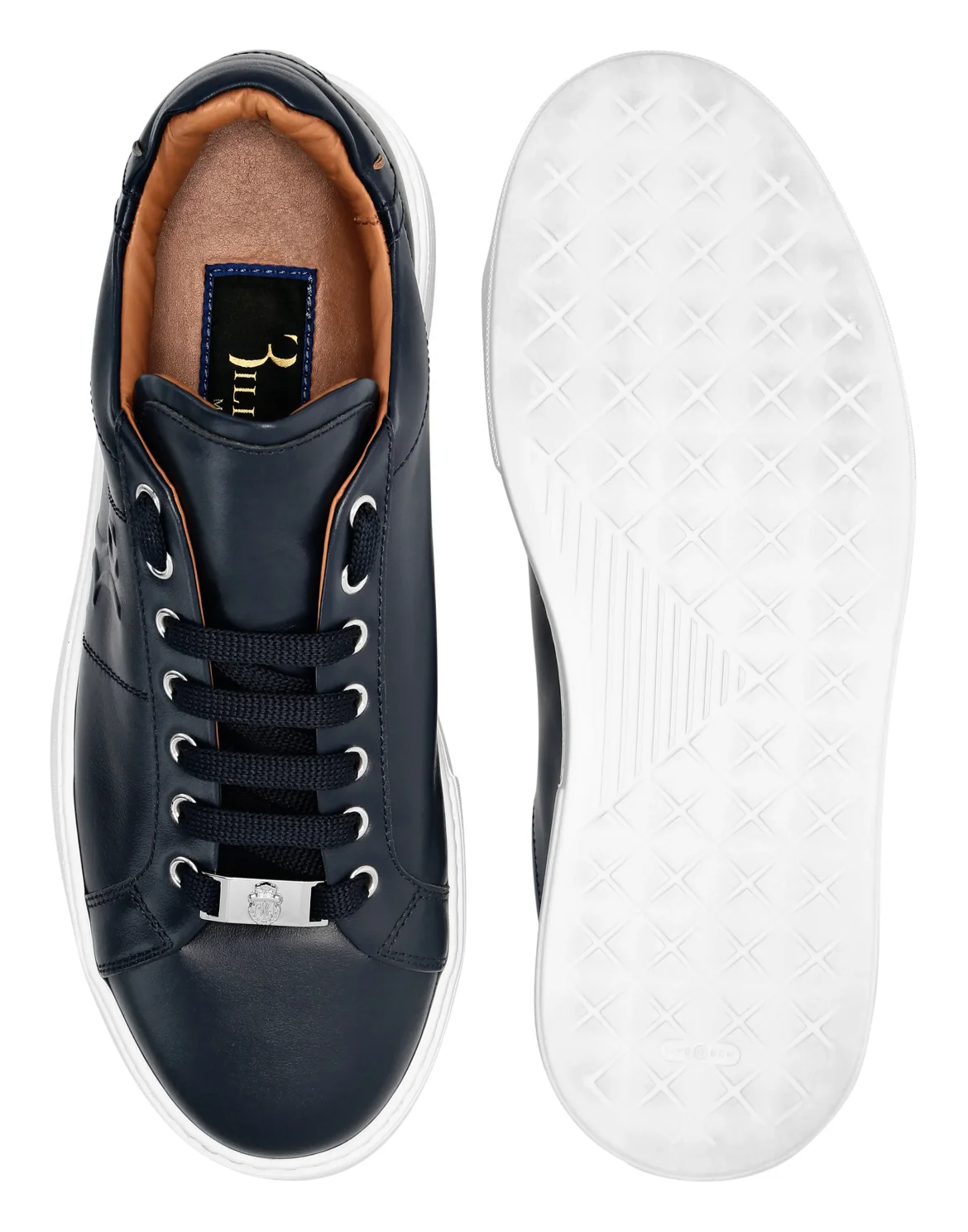 Nappa Lo-Top Sneakers, цвет: Синий