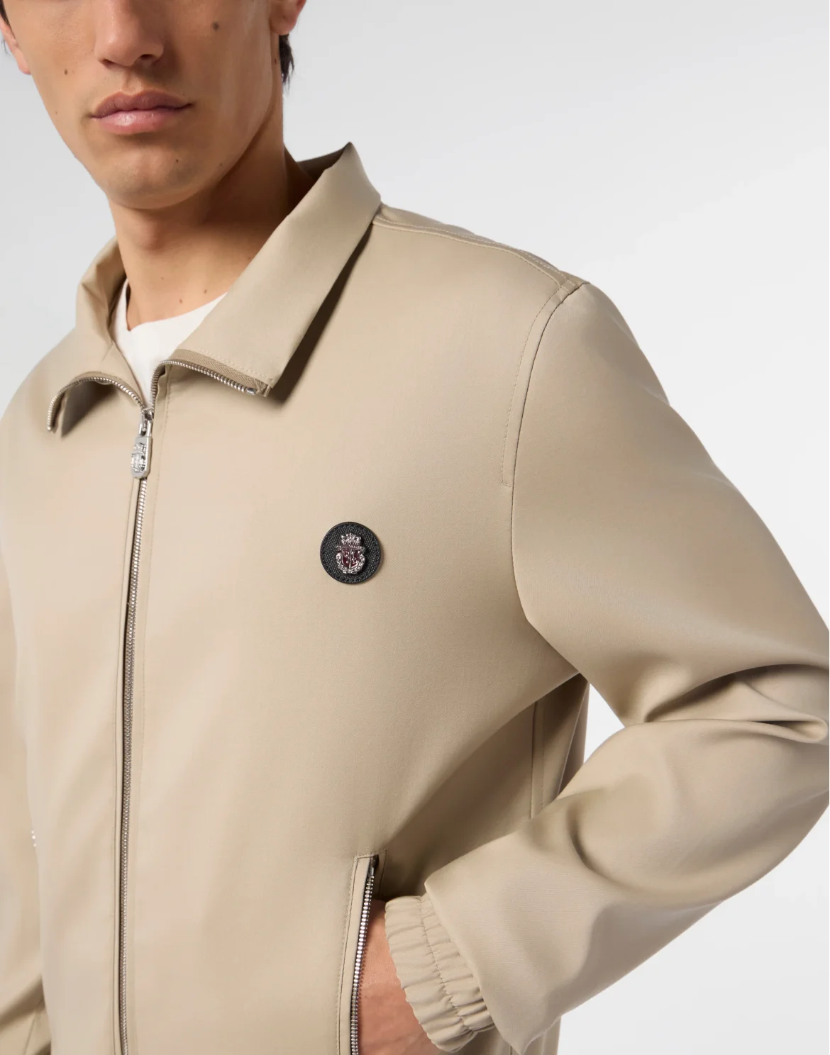 Wool Tracksuit Jacket, цвет: Бежевый