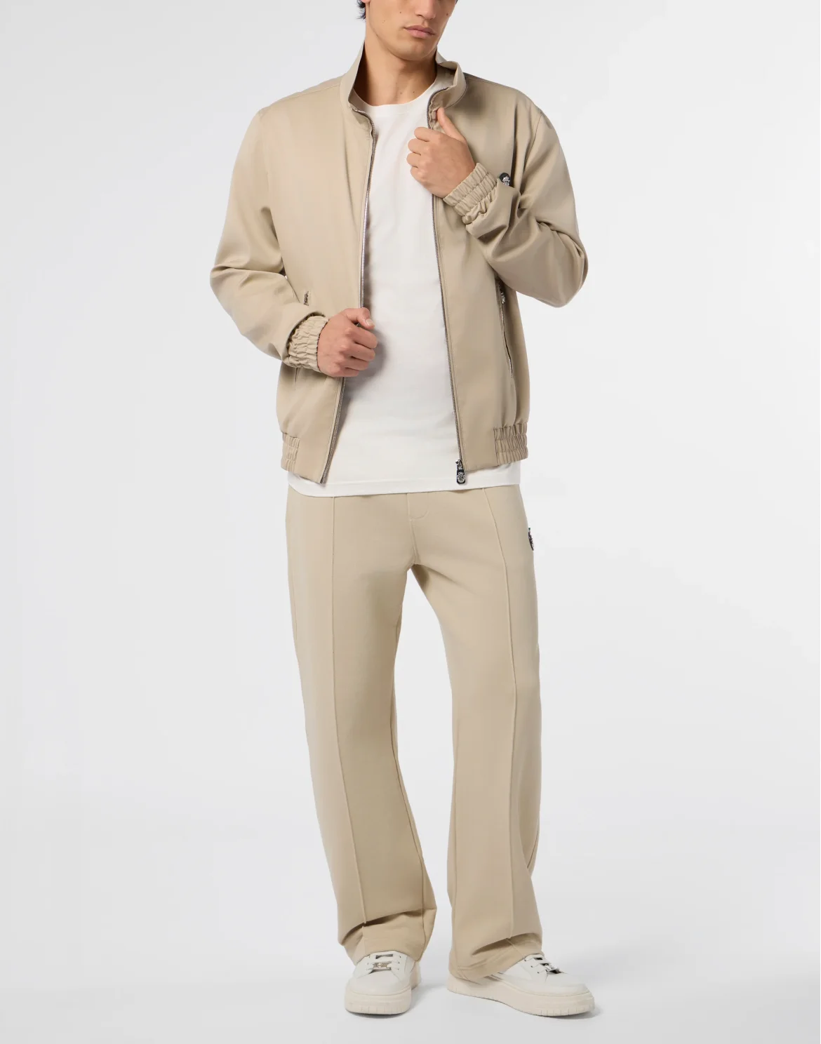 Wool Tracksuit Jacket, цвет: Бежевый