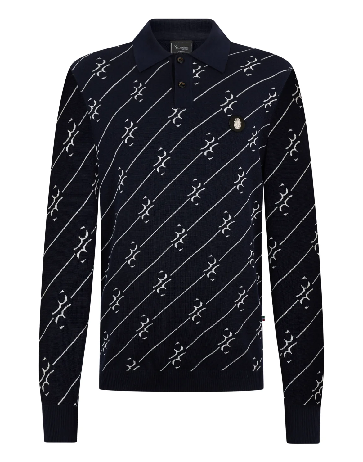 Polo Longsleeve All-Over BB, цвет: Синий