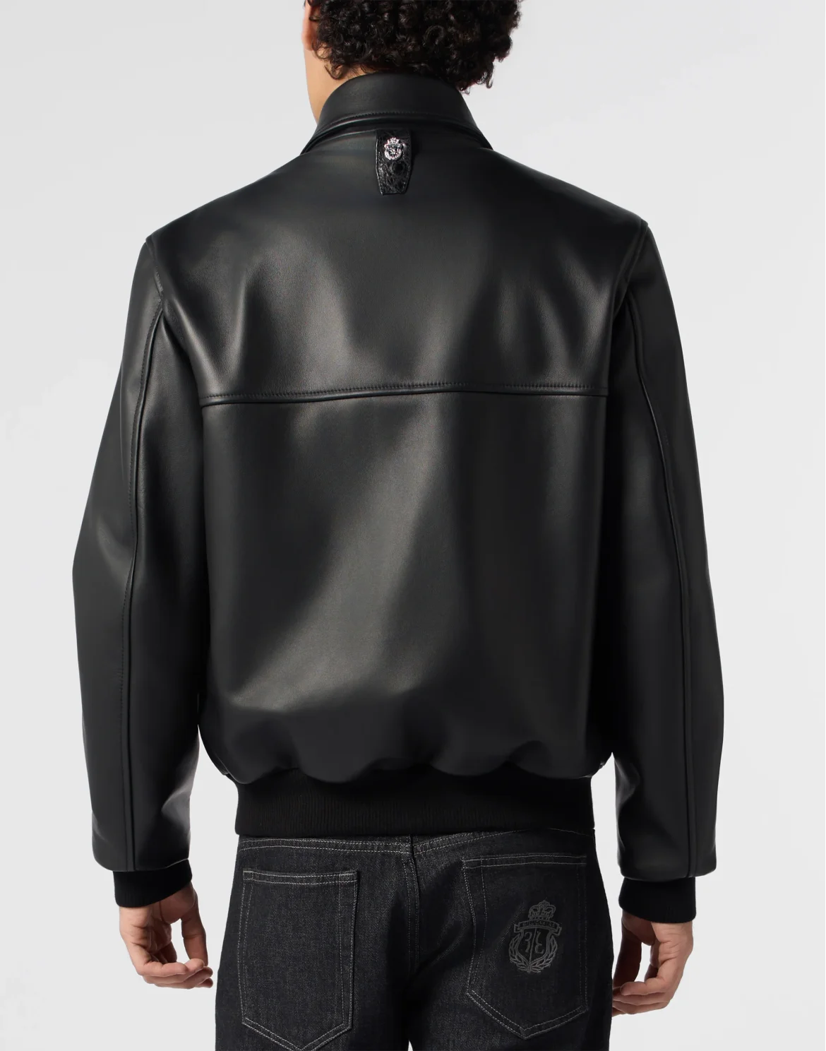 Bomber Coster Jacket Croco Inserts, цвет: Черный